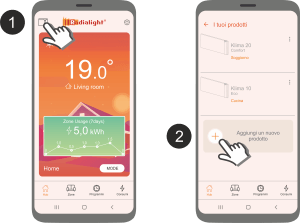 dodawanie nowe produktu do aplikacji Radialight APP